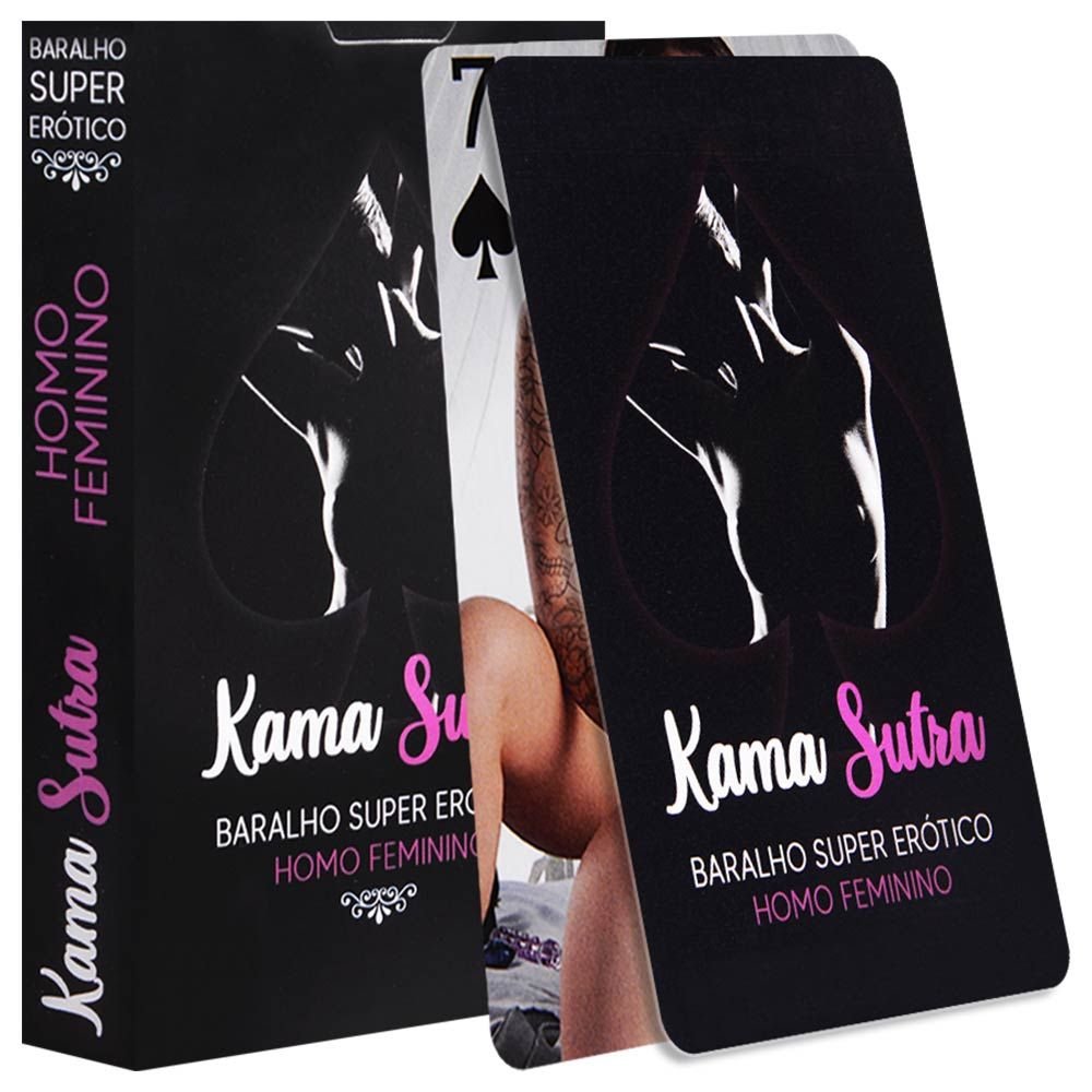 Baralho Kama Sutra Super Erótico Lésbica (52 Cartas)