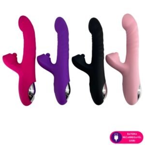 Vibrador Ponto G com Estimulador Clitoriano